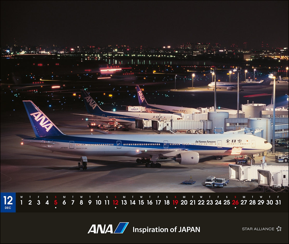 【予約商品】2027年版 ルーク・オザワ撮影 卓上 ANA 777-300退役記念カレンダー (ANC20260817)［4961506311716］