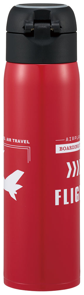 JALオリジナル JAL 日本航空 FLIGHT AIR ステンレスワンタッチボトル 水筒480ml [BJK9053]