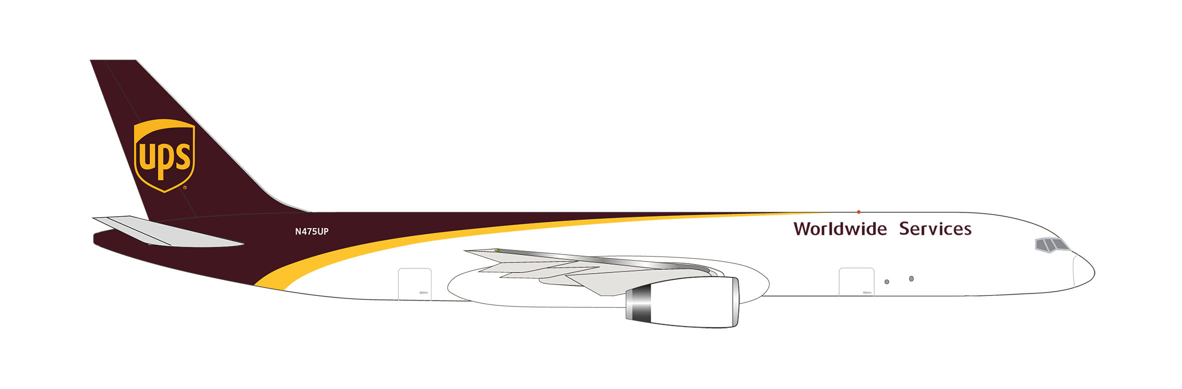 Herpa Wings B757-200F UPS航空 N475UP 1/500 [524612-001]