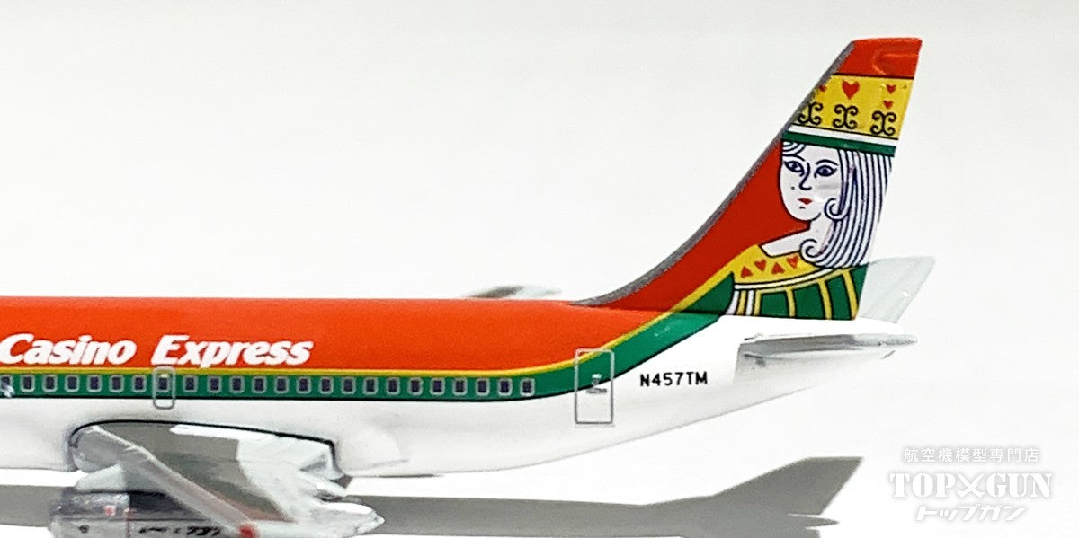 B737-200 Casino Express "Queen of Hearts" Herpa Club Model *Plastic stand included N457TM 1/500 (PH20241022) [535700] 