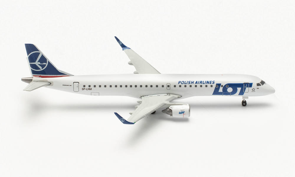 [Pre-order item] Embraer E195 LOT Polish Airlines SP-LNM 1/500 (HE20230625) [536325-001] 