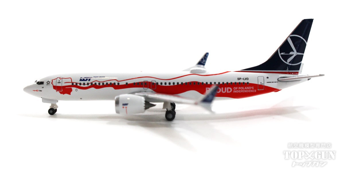 737 Max 8 LOT Polish Airlines Special Paint "100th Anniversary of Independence / Proud of Independence" 2018 SP-LVD 1/500 [536790]