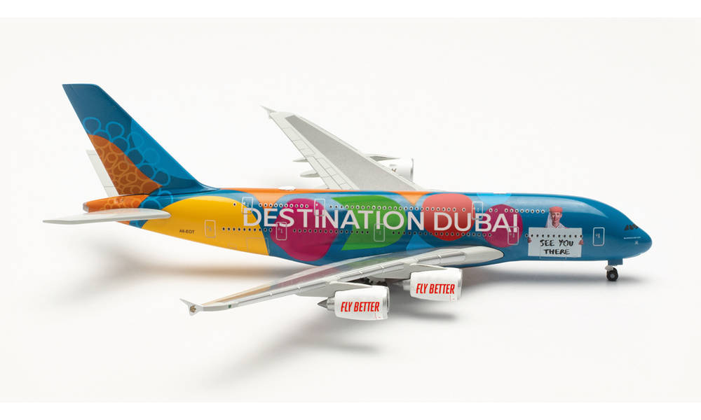 [Pre-order item] A380 Emirates Airlines "Destination Dubai" A6-EOT 1/500 (HE20230625) [536905] 