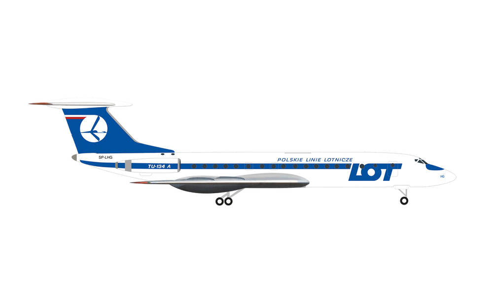 TU-134A LOTポーランド航空 SP-LHG 1/500[537025]