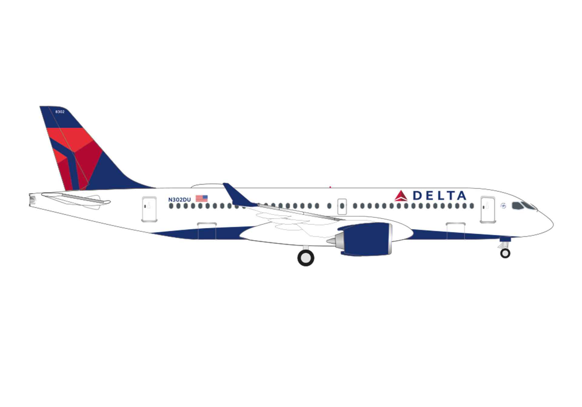 A220-300 Delta Airlines N302DU 1/500 [537568] 