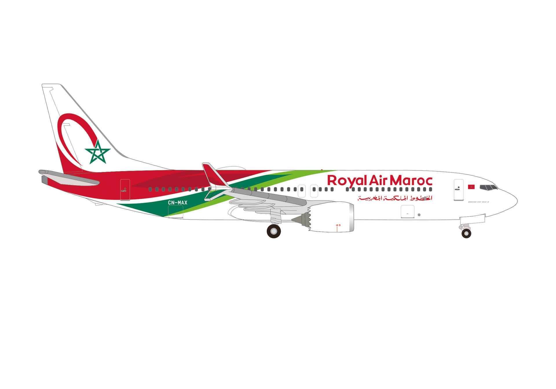 737 Max 8 Royal Air Maroc CN-MAX 1/500 [537797] 