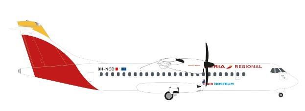 Herpa Wings ATR-72-600 イベリア航空 エア ノストラム 9H-NCD 1/500