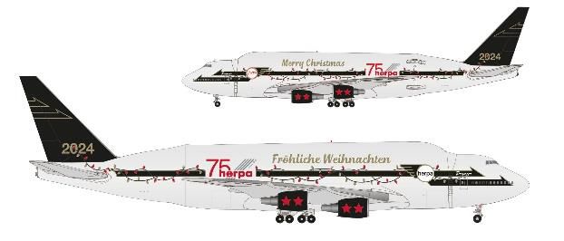 747LCF Herpa Christmas Model 2024 Prancer 1/500 [537971] 