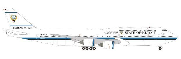 【予約商品】747-8 BBJ クウェート政府専用機 9K-GAA 1/500 (HE20240825) [538046]