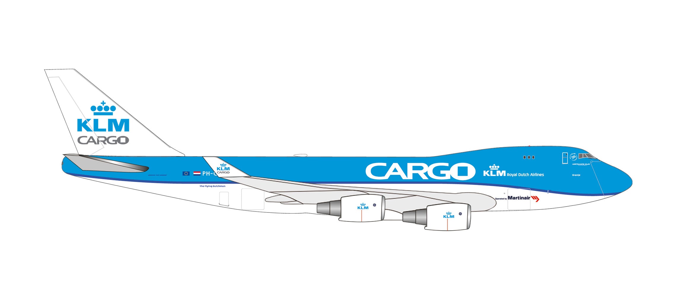 【予約商品】747-400ERF KLMカーゴ 「Oranje」 PH-CKC 1/500 (HE20251116) [538831]