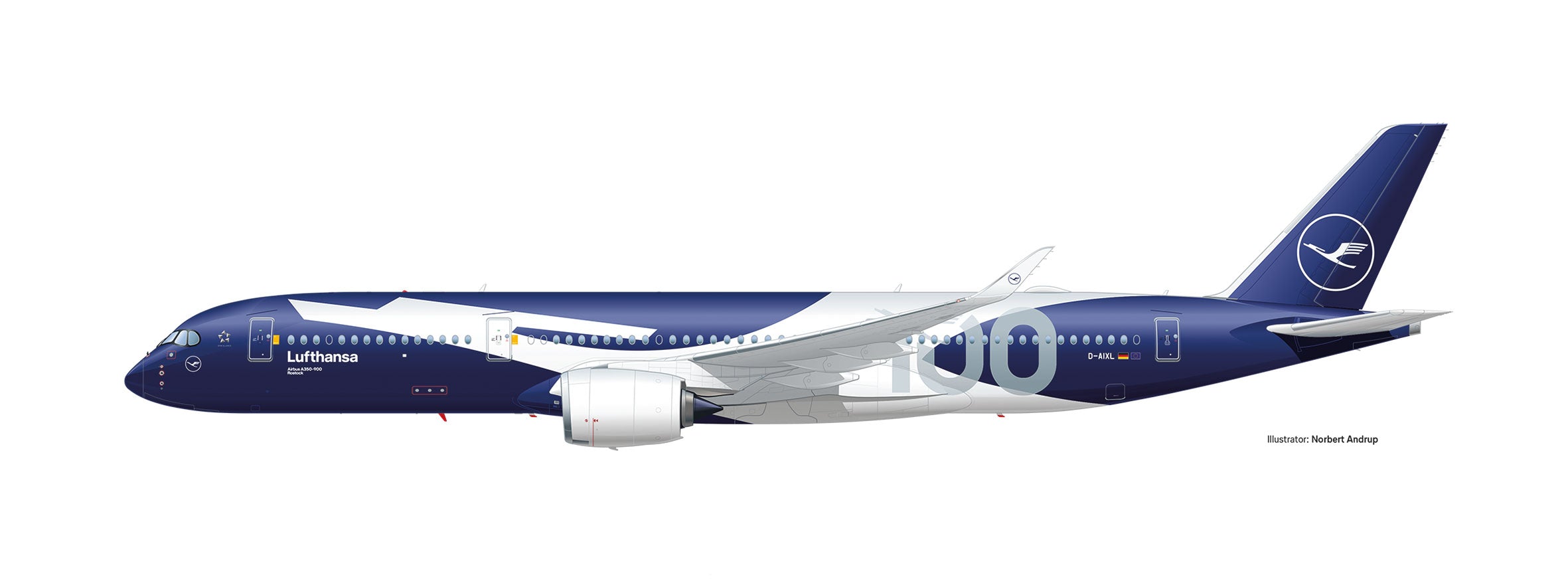 【予約商品】A350-900 ルフトハンザ航空 「100 Jahre」 D-AIXL 1/500 (HE20260125) [539012]