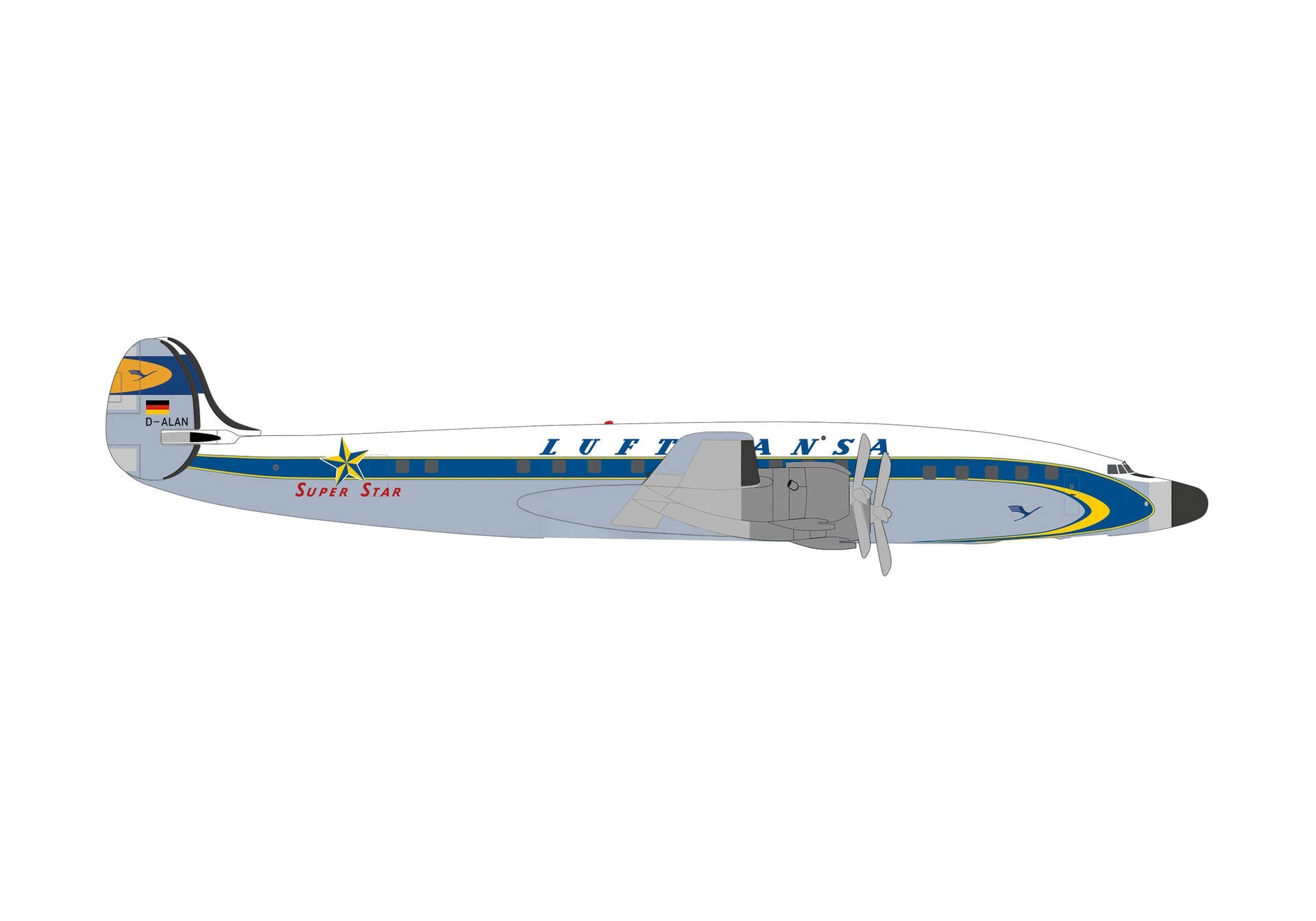 L-1649A ルフトハンザ航空 D-ALAN 1/500 [539357]