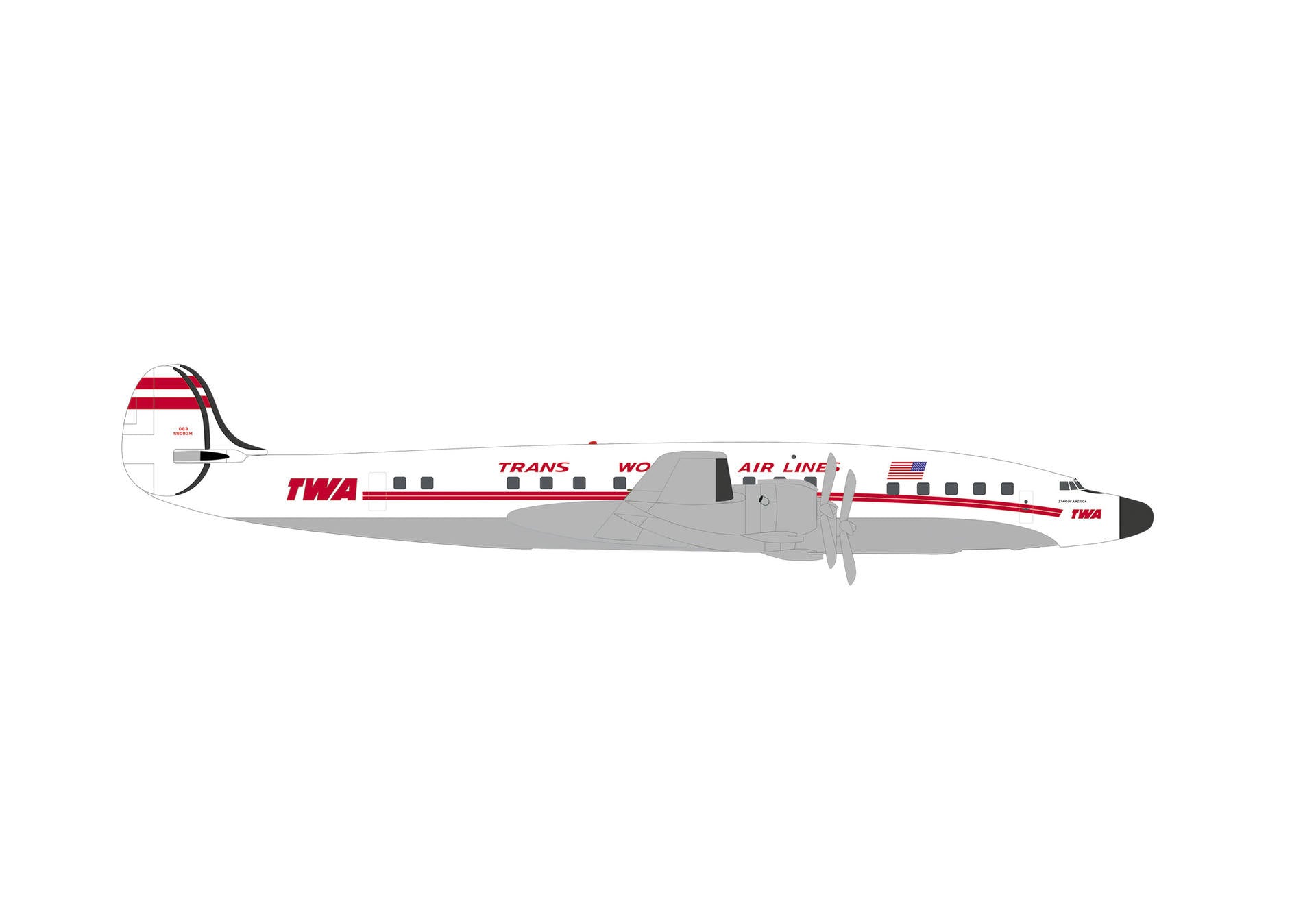 【予約商品】L-1649A トランス・ワールド航空 N8083H 1/500 (HE20260502)［539364］
