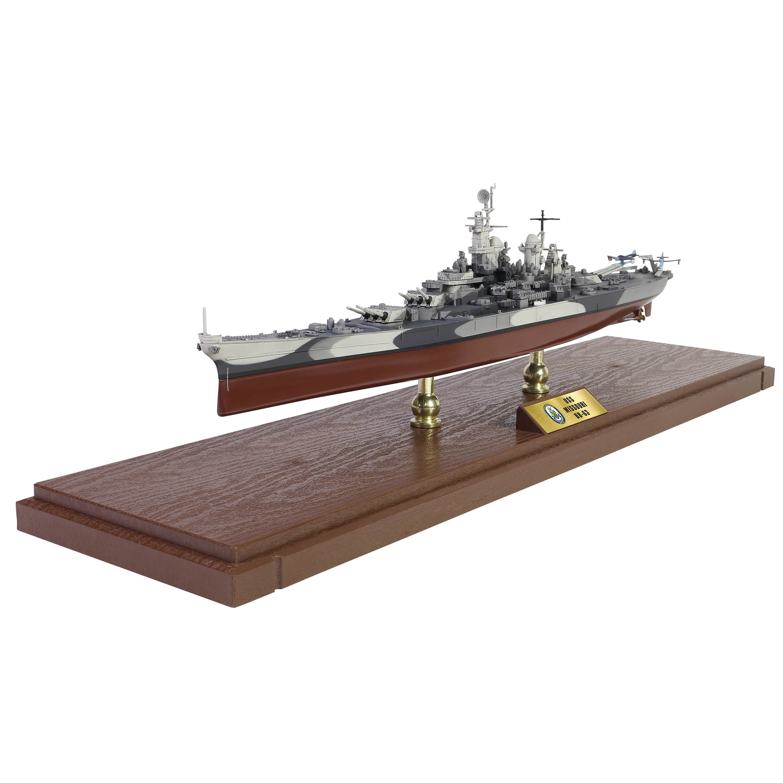 アメリカ海軍 戦艦 ミズーリ フルハル仕様 雲形迷彩 1/700 [55715]