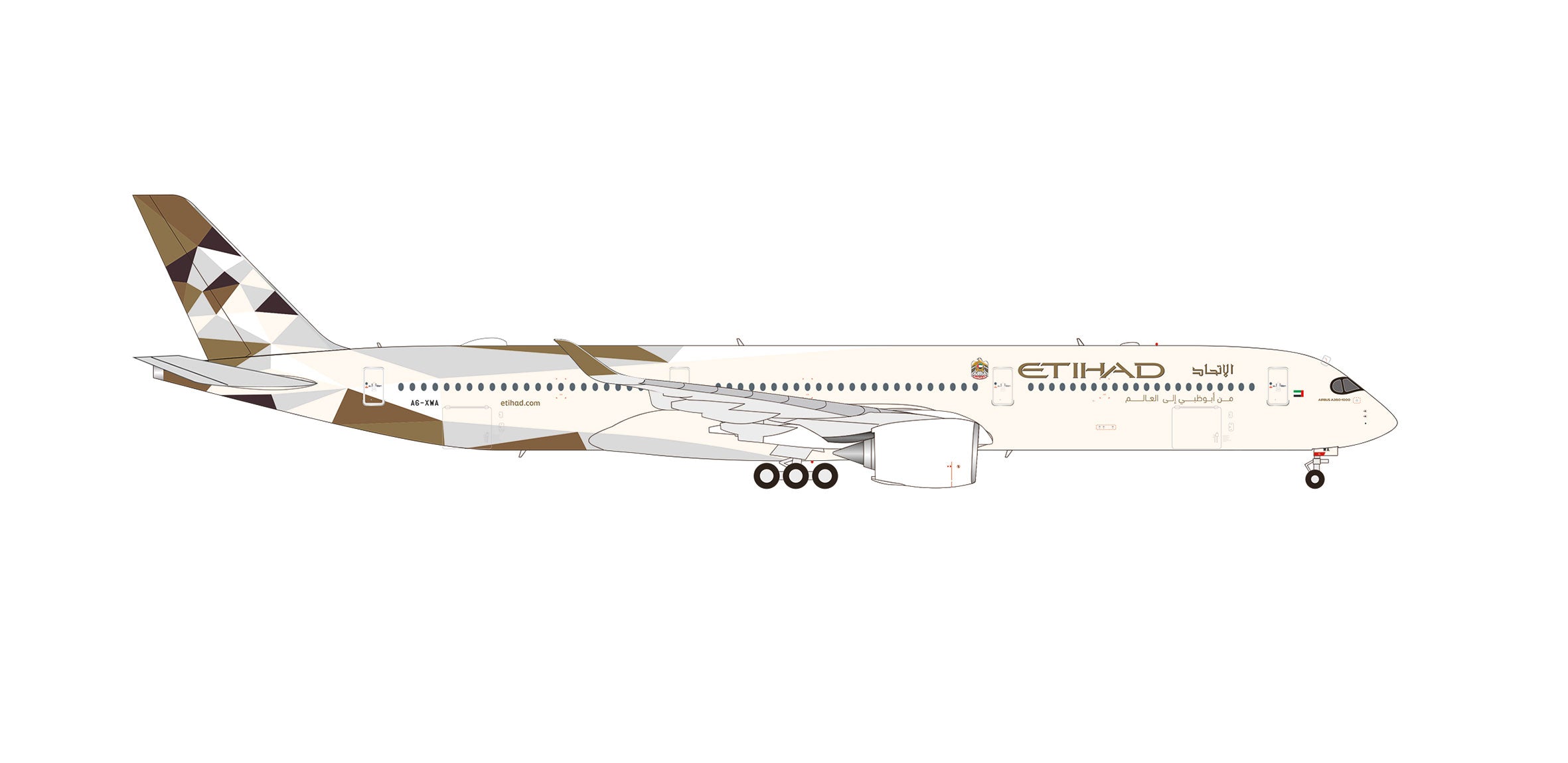 A350-1000 Etihad Airways A6-XWA 1/200 [571944]