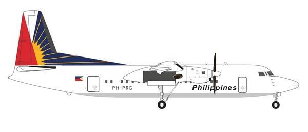 【予約商品】Fokker 50 フィリピン航空 PH-PRG  1/200  (HE20230825) [572811]