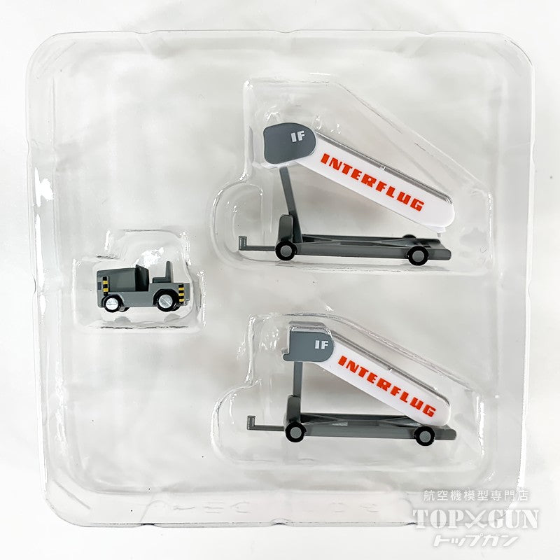 インターフルーク航空 タラップ車 (2個) 牽引車 (1個) 1/200[573153]