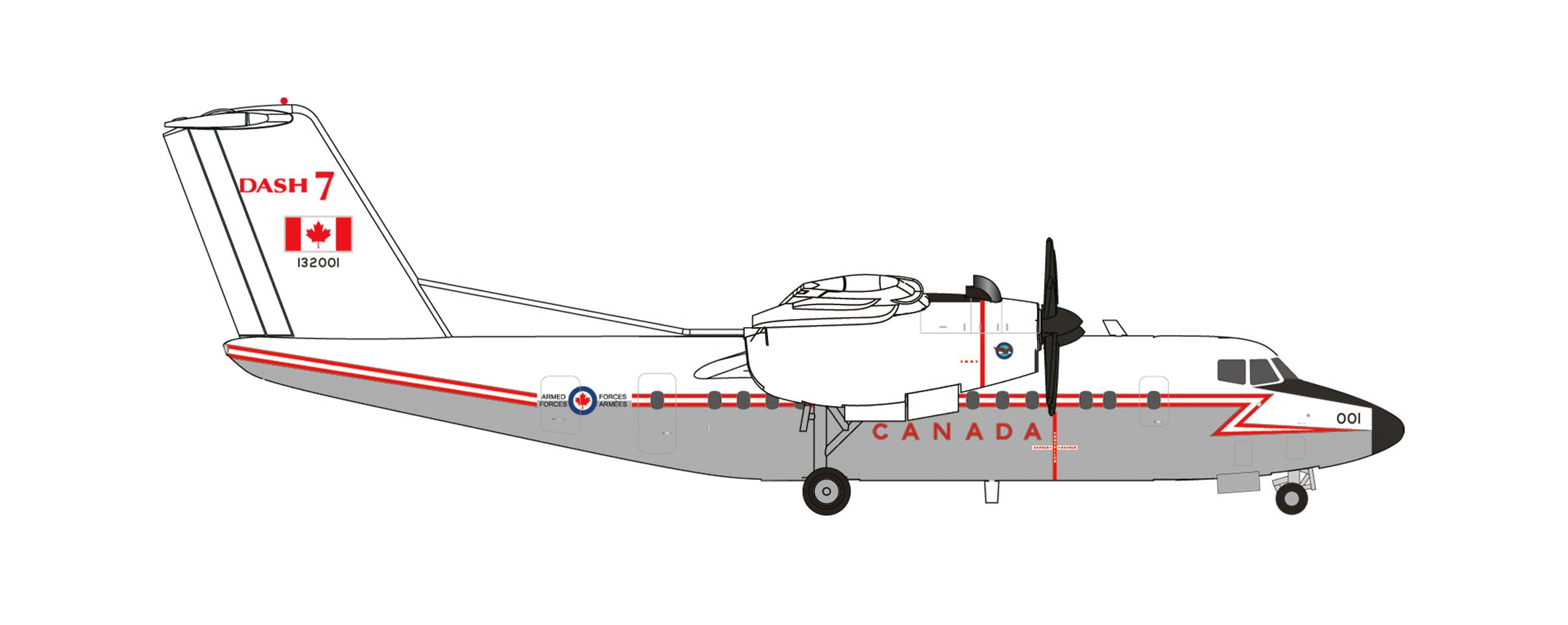 Herpa Wings 【予約商品】CC-132 (DHC-7) カナダ軍 第412輸送飛行隊