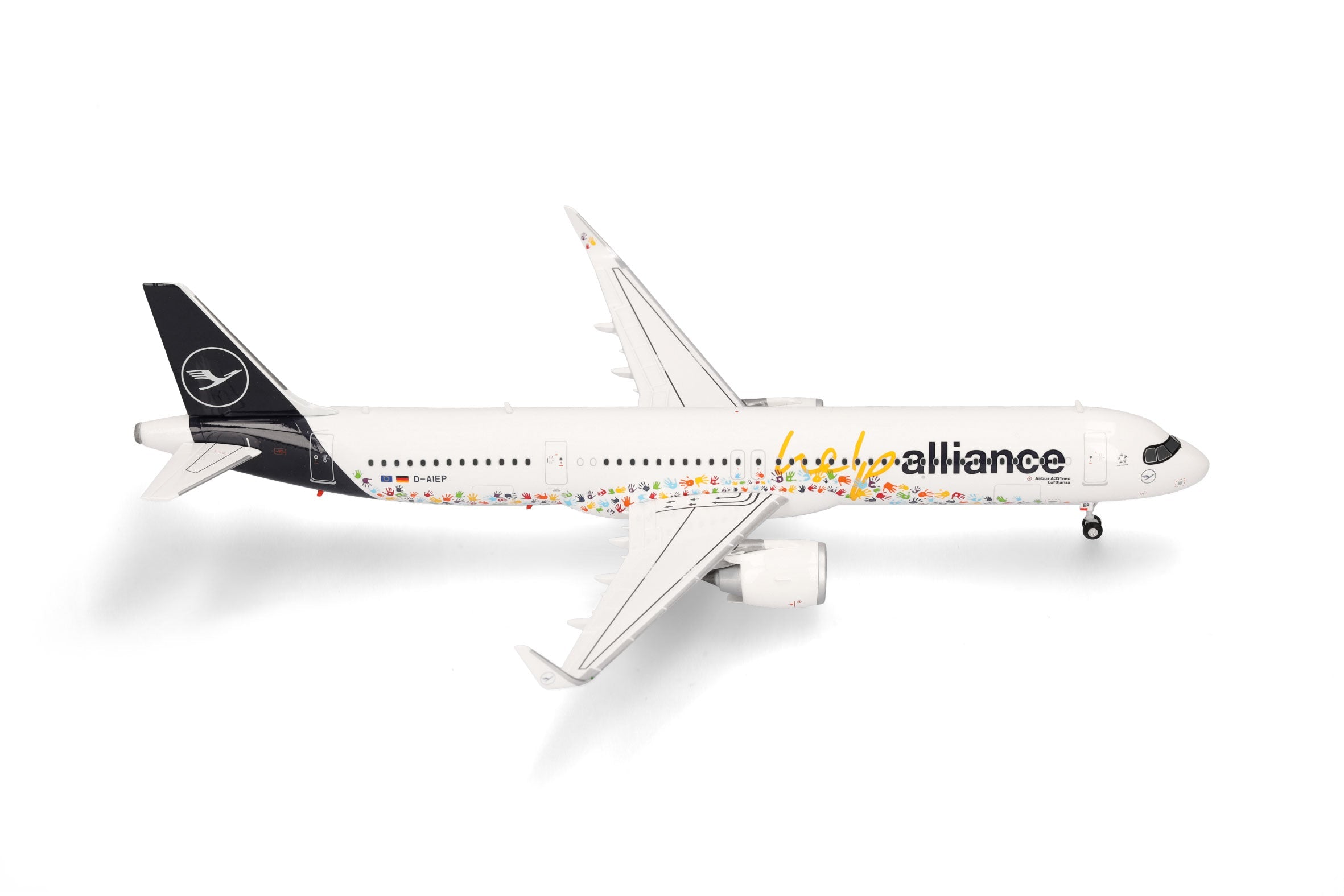 Herpa Wings A321neo ルフトハンザ航空 「Help Alliance」 D-AIEP 1