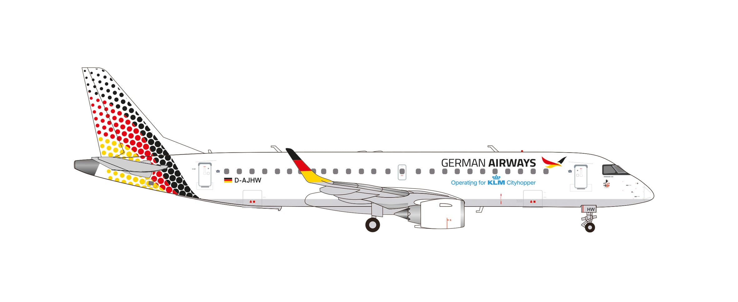 【予約商品】E190 ジャーマン・エアウェイズ new colors 2025年 D-AJHW 1/200 (HE20260125) [573924]