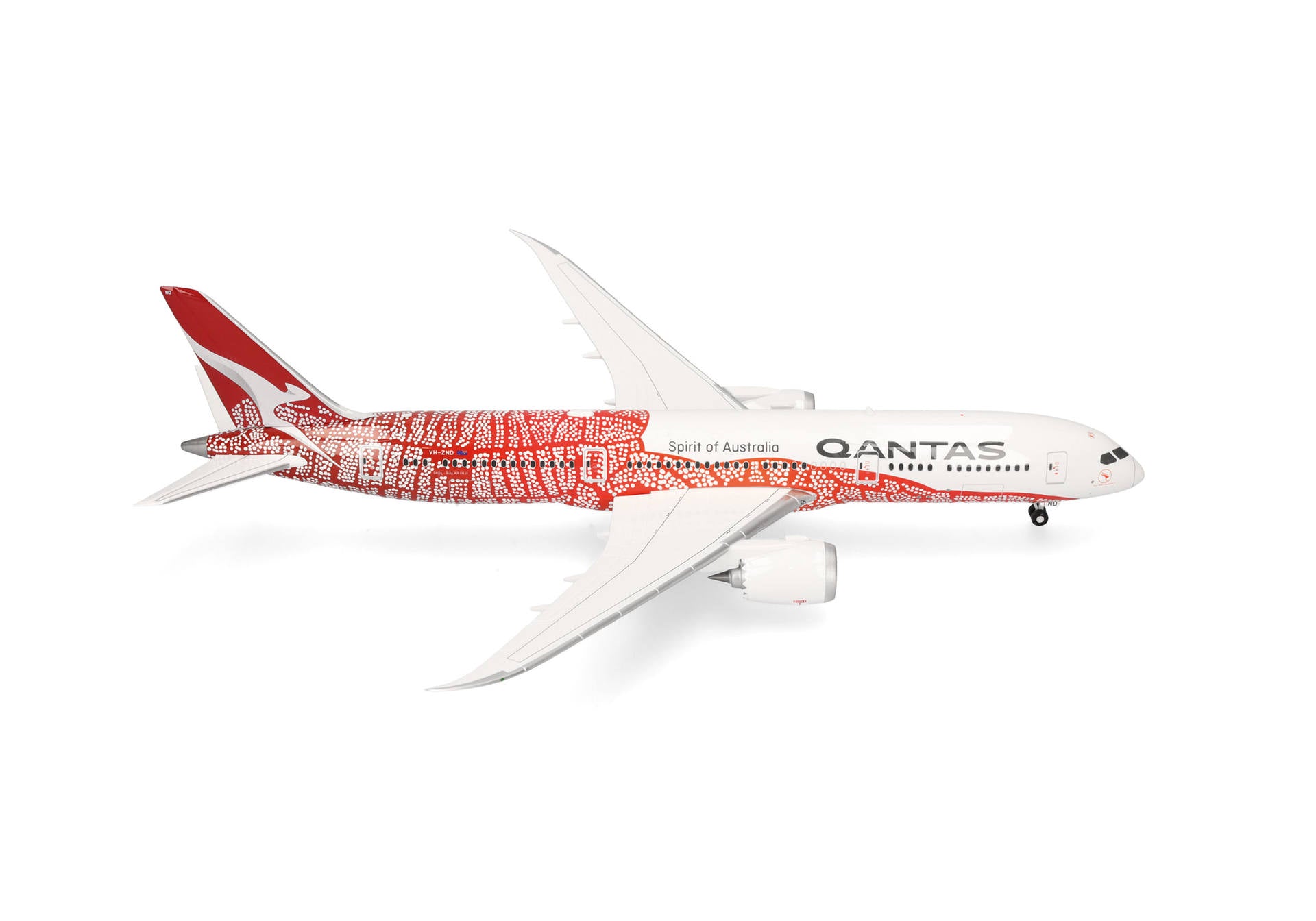 カンタス航空ボーイング787-8（7E7コンセプト）コレクターズエディション模型 Herpa Wings 【予約商品】787-9 カンタス航空 「Yam Dreaming 『Emily