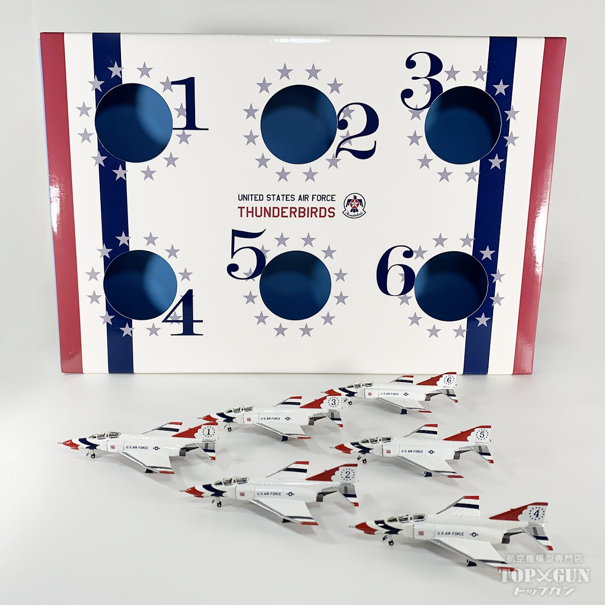 F-4E アメリカ空軍  「サンダーバーズ」 6-70年代 6機セット 1/200 (MS20250811) [60005]