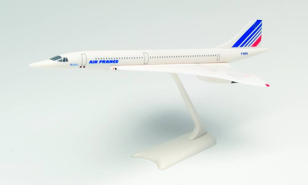 Concorde Air France F-BVFB (Assembly-type snap model, stand specification, no landing gear) 1/250 [605816-001] 