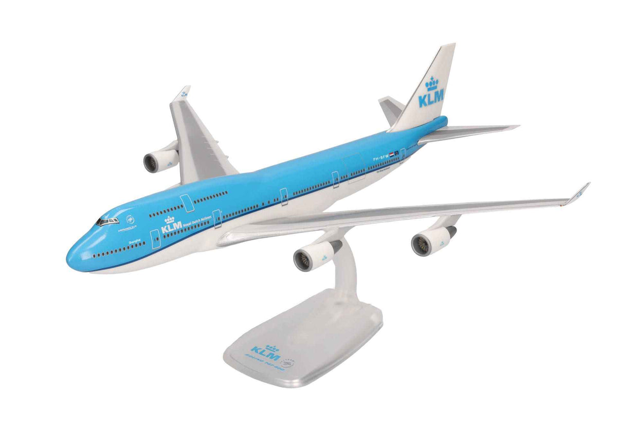 747-400M KLMオランダ航空 PH-BFW “City of Shanghai” （組立式モデル・スタンド仕様・ランディングギアなし） 1/250 [611442-001]