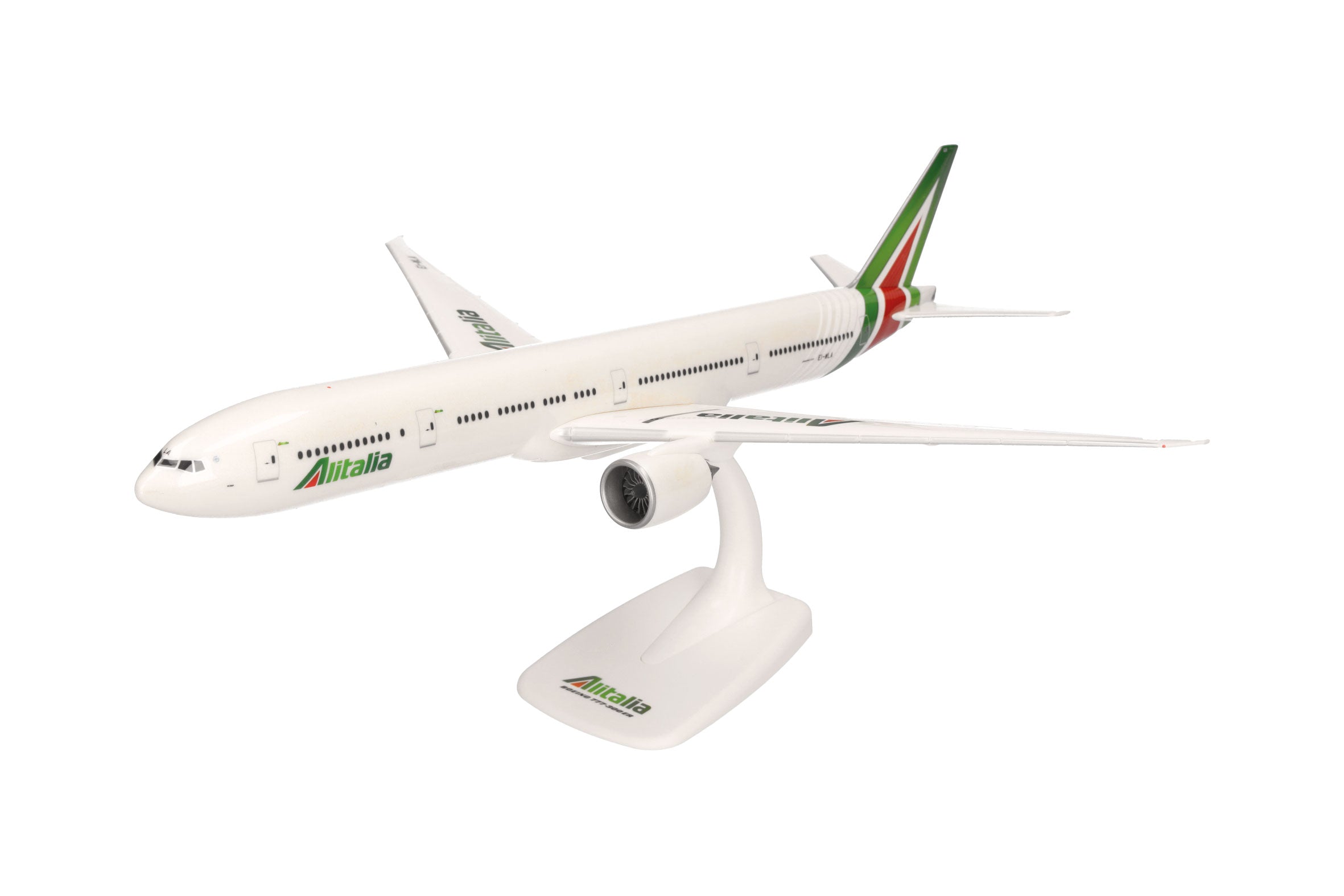777-300ER Alitalia "Rome" EI-WLA (Snap-in model, stand version, no landing gear) 1/200 *Plastic [612555]