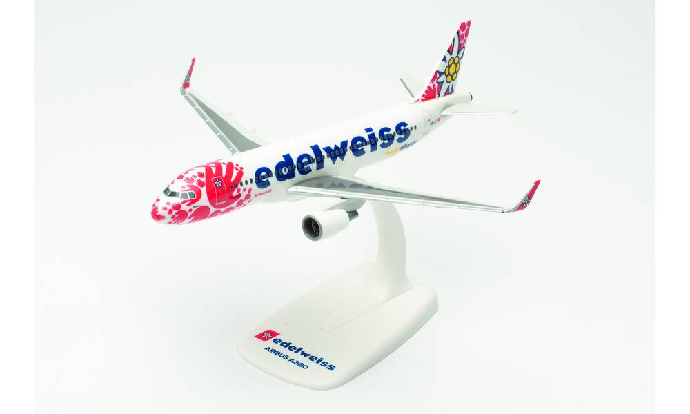 A320 Edelweiss Airlines "Help Alliance" HB-JLT (Assembly-type snap model, stand specification, no landing gear) 1/200 [613712] 