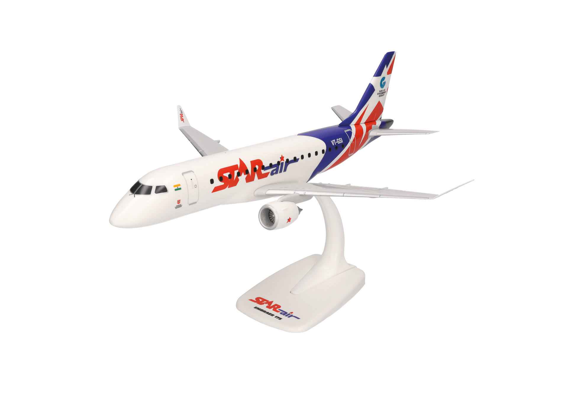 E175 Star Air VT-GSL (assembly model, stand specification, no landing gear) 1/100 [614160] 