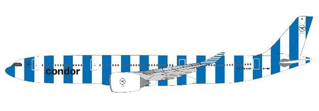 A330-900neo Condor Airlines Sea D-ANRF (assembly snap model, stand specification, no landing gear) 1/200 [614283] 