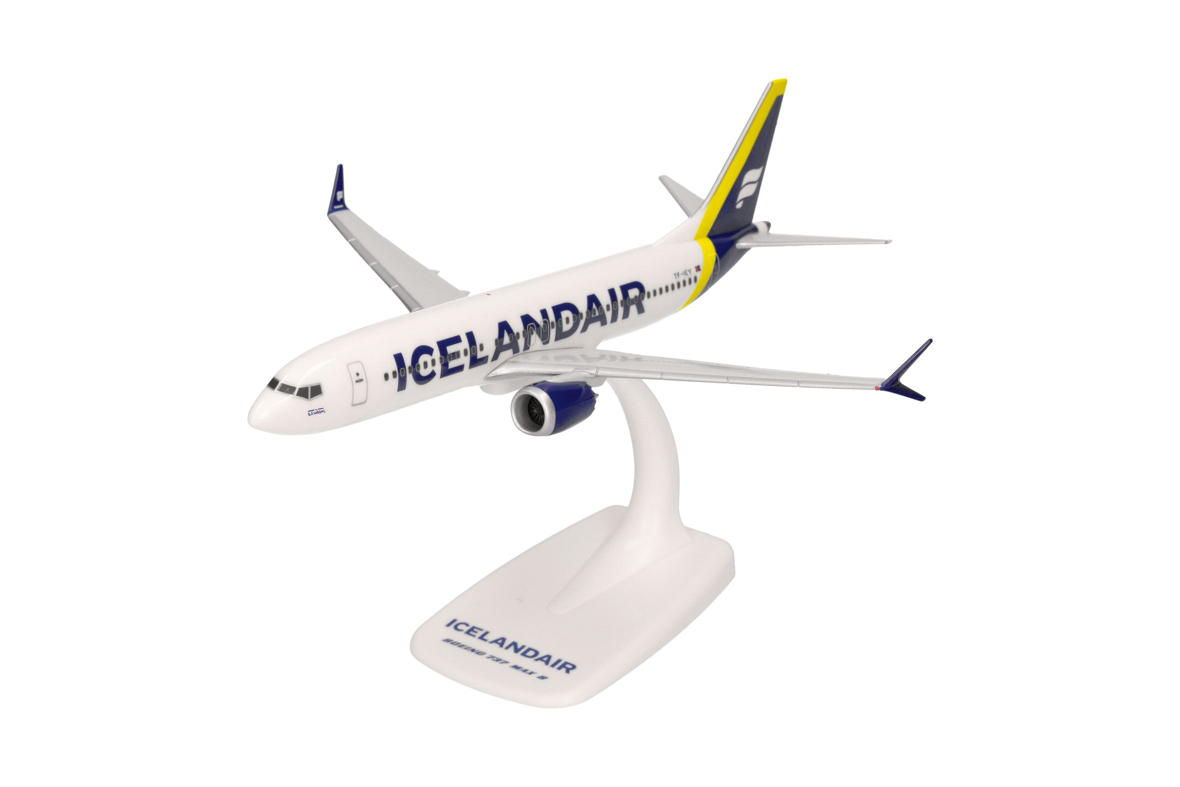 Gemini 1/200 B737-MAX8 アイスランド航空 Herpa Wings B737 Max8 アイスランド航空 「L trabjarg」 TF-ICY 1/200
