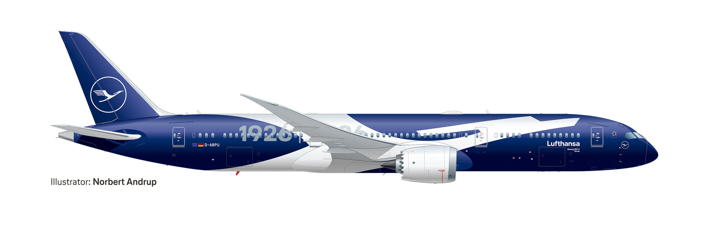 B787-9 ルフトハンザ航空 「100 Jahre 『Berlin』」 D-ABPU 1/200 [614849]