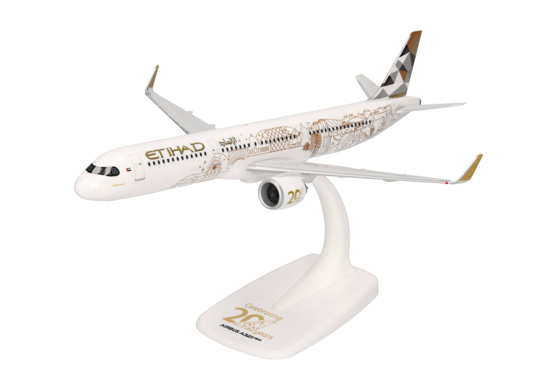 Herpa Wings 【予約商品】A321neo エティハド航空 「20周年記念」 A6
