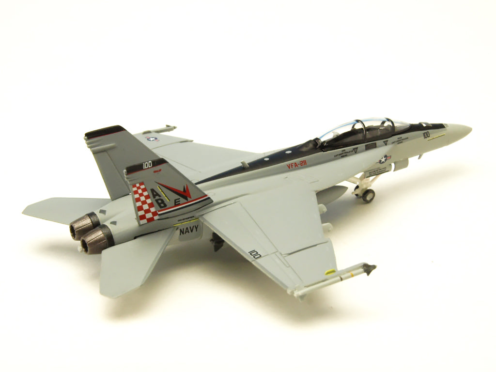 F/A-18F アメリカ海軍 第211戦闘攻撃飛行隊 「ファイティング・チェックメイツ」 航空団司令機 ※空母エンタープライズ搭載 AB100 1/200 (MS20250714) [6436]
