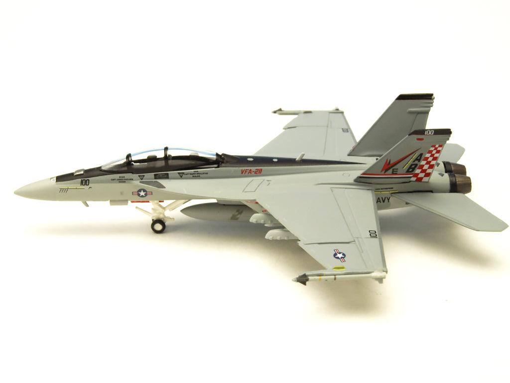 F/A-18F アメリカ海軍 第211戦闘攻撃飛行隊 「ファイティング・チェックメイツ」 航空団司令機 ※空母エンタープライズ搭載 AB100 1/200 (MS20250714) [6436]