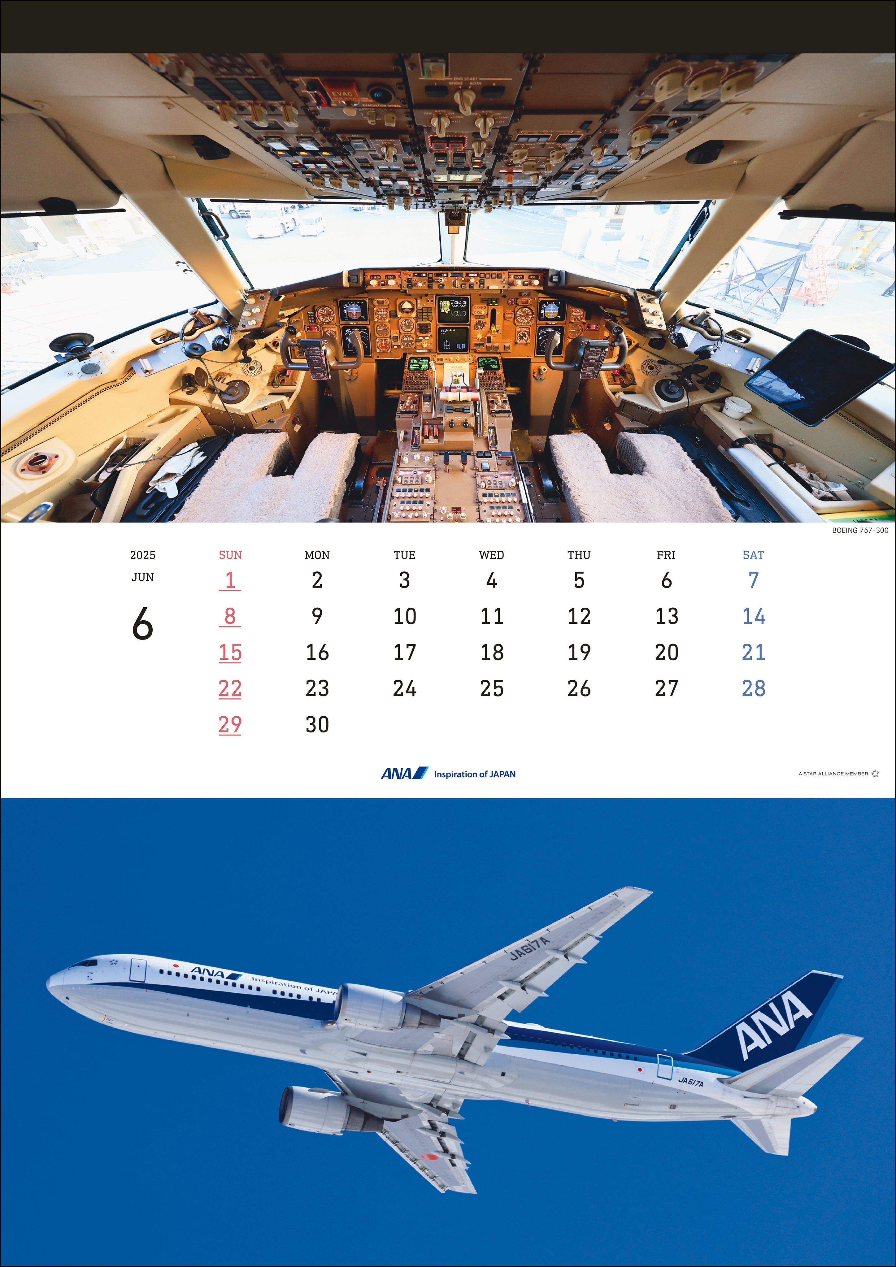 2025 ANA THE COCKPIT Wall Calendar [4961506311051] 