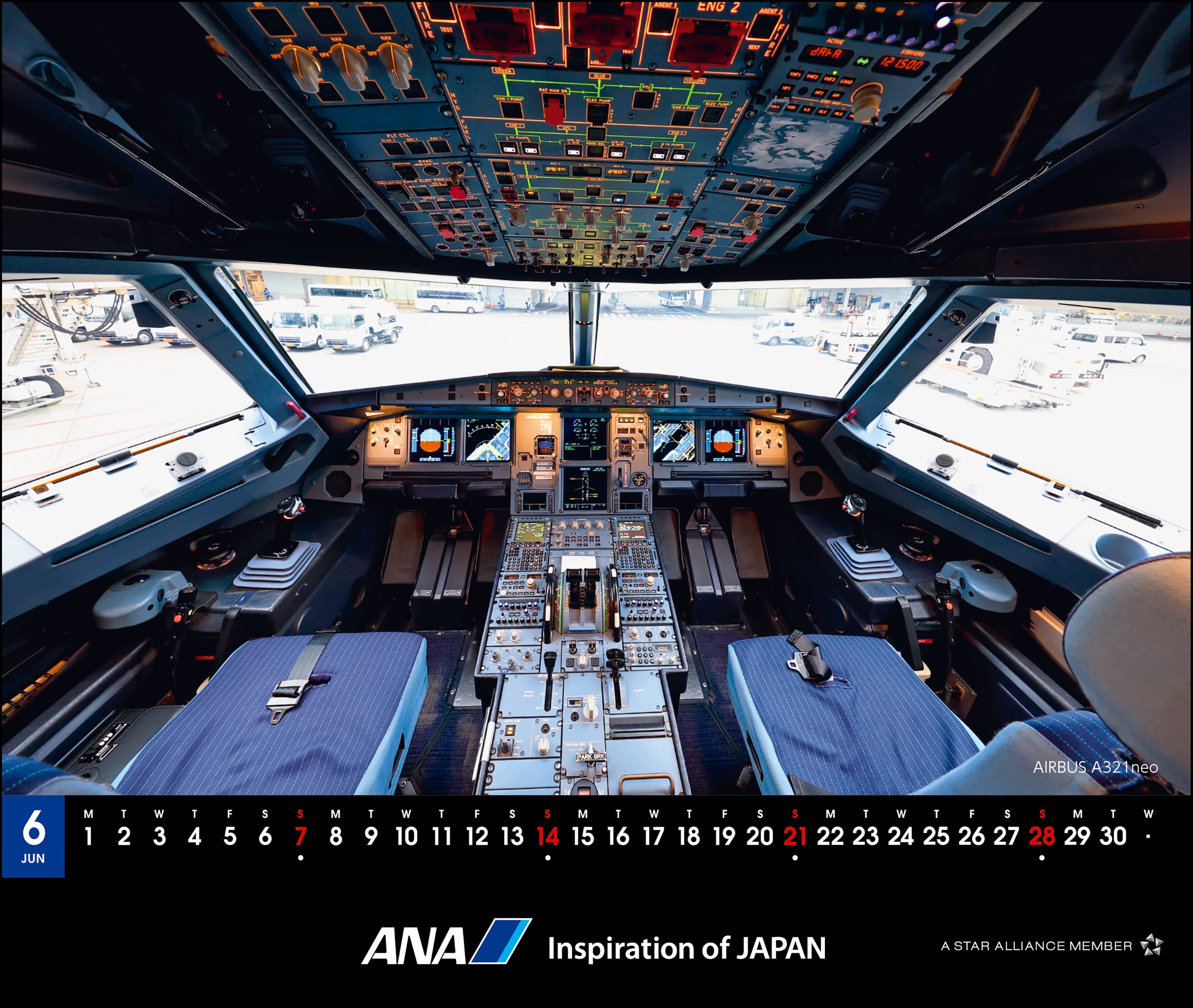 【予約商品】2026年版 卓上 ANA THE COCKPIT カレンダー (AC20250826) [4961506311273]