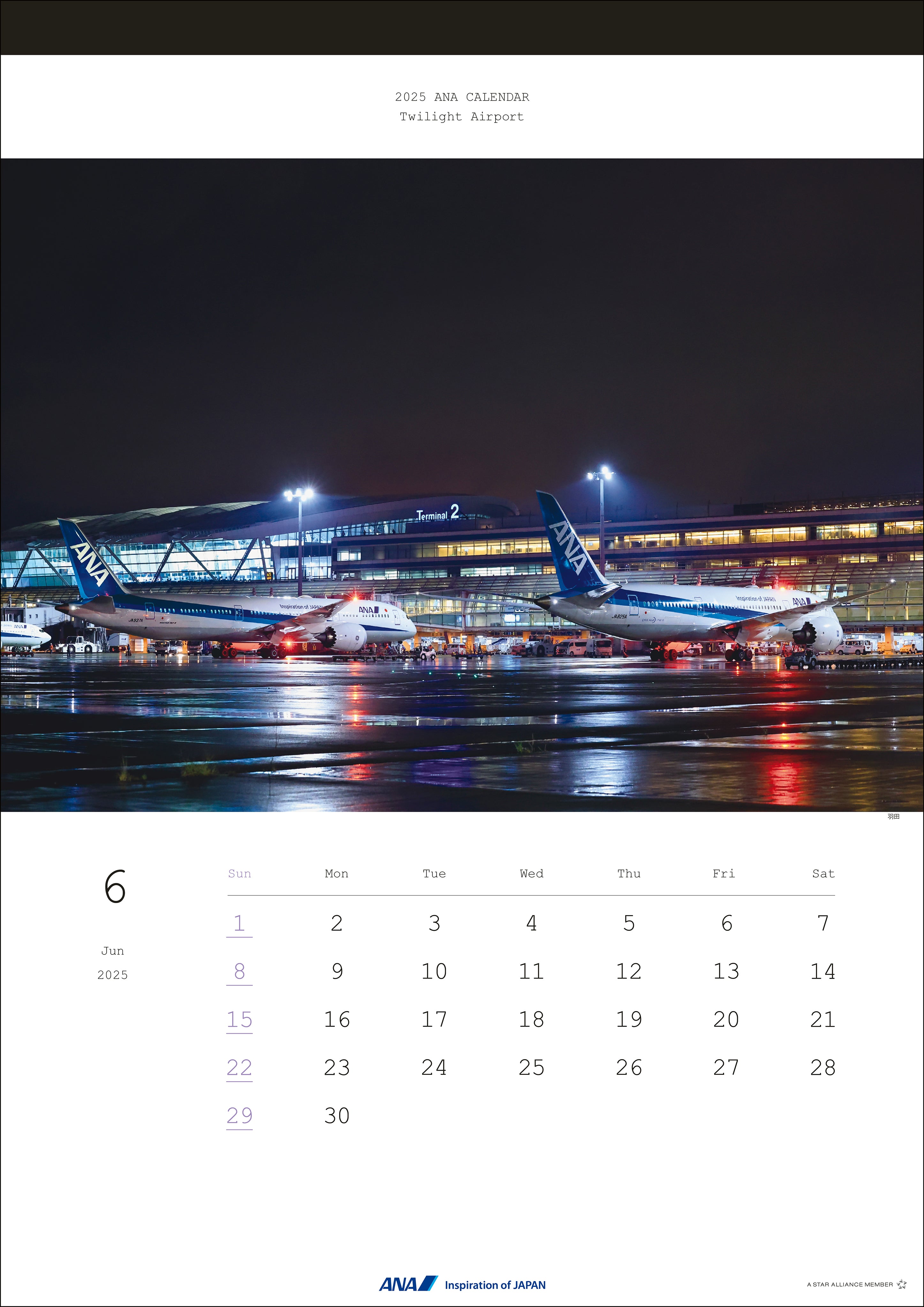 2025 ANA Twilight Airport Calendar [4961506311044] 