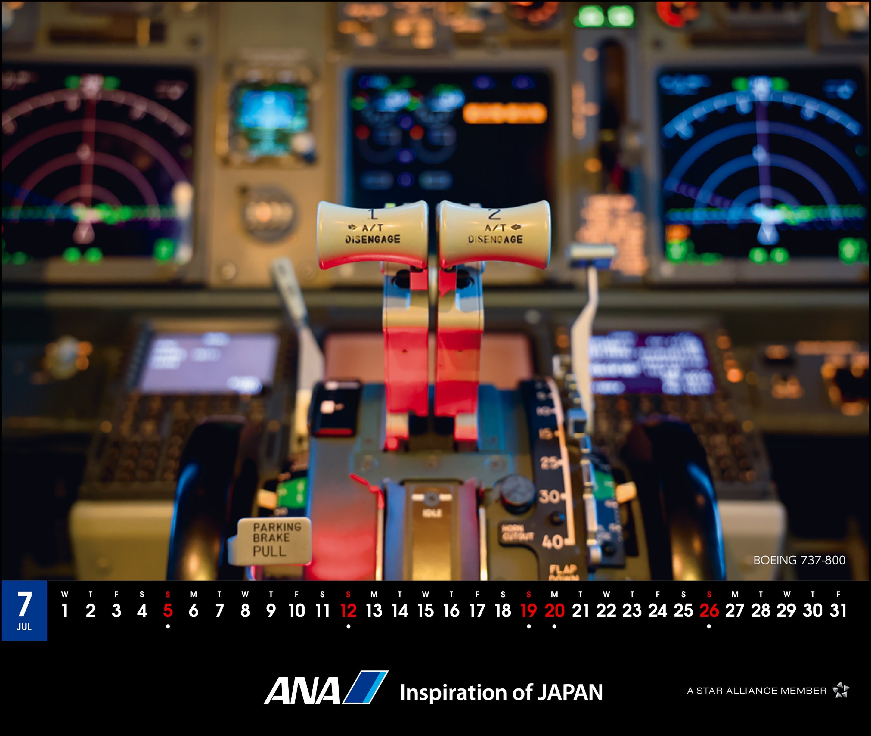 全日空商事 2026年版 卓上 ANA THE COCKPIT カレンダー [4961506311273]