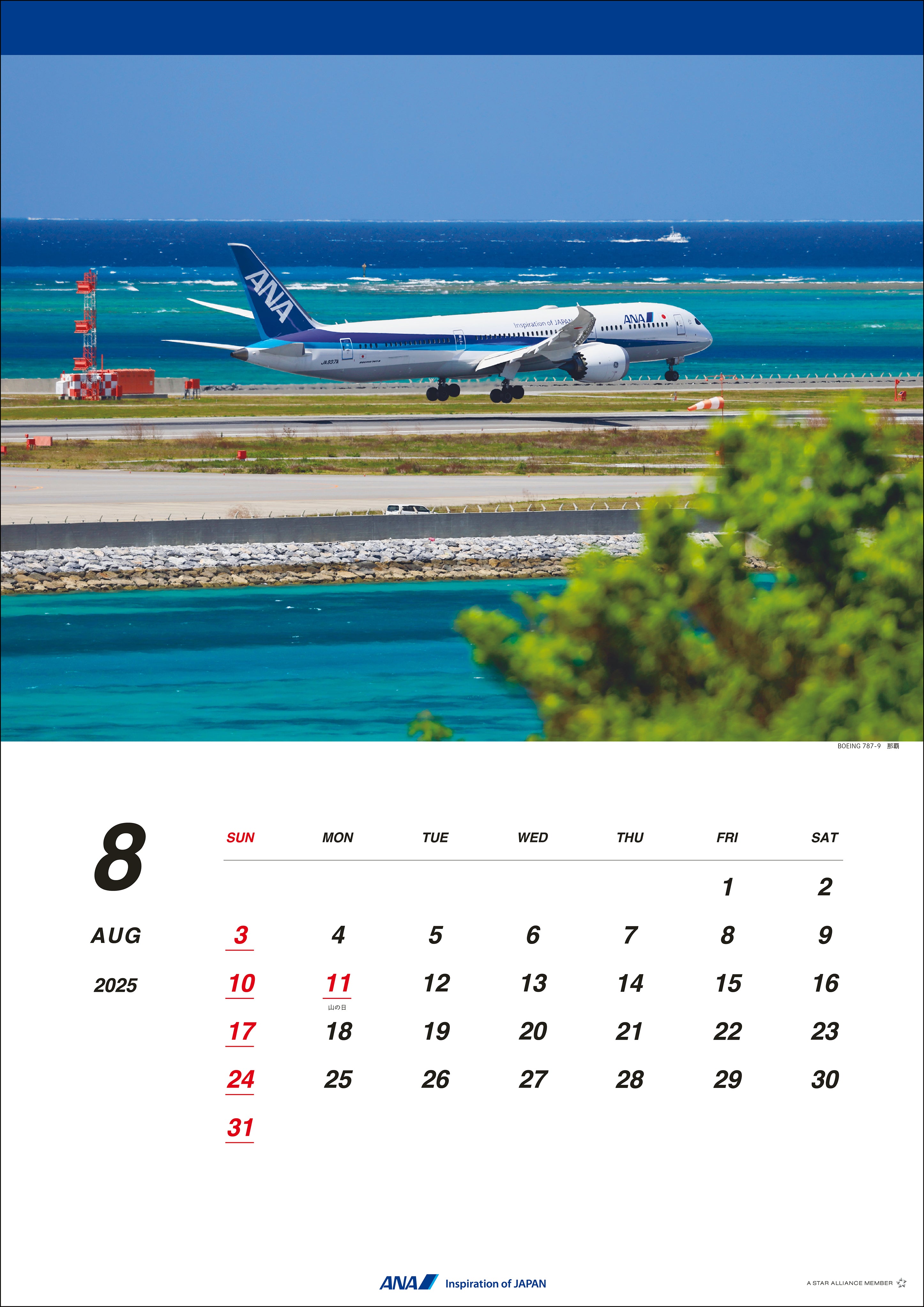 2025 ANA 787 Wall Calendar [4961506311112] 