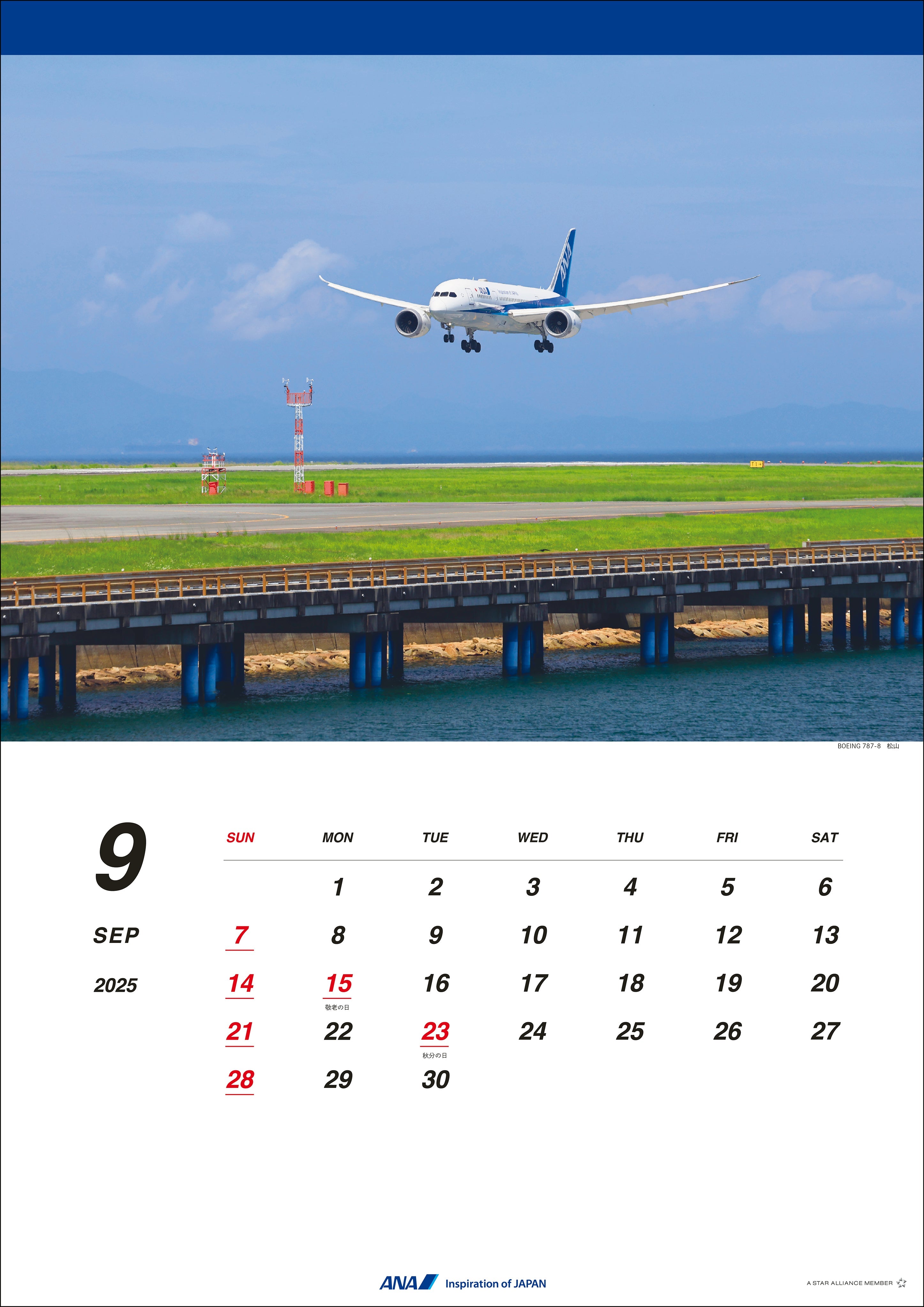 2025 ANA 787 Wall Calendar [4961506311112] 