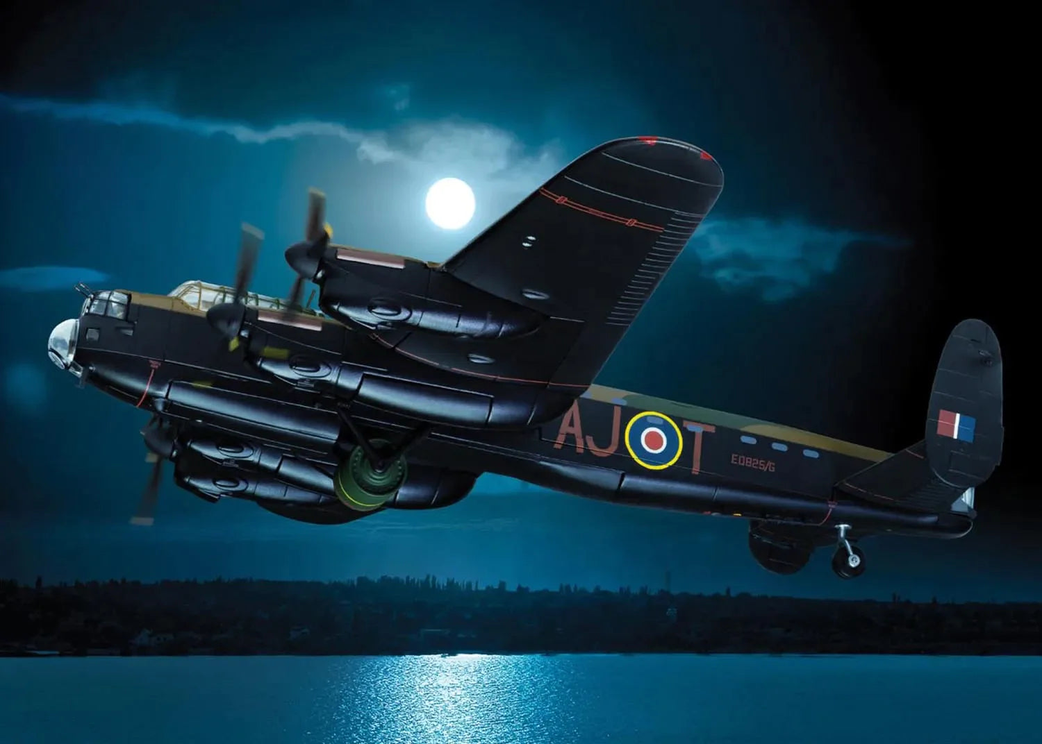 Avro Lancaster B Mk.III, RAF No. 617 Squadron, Operation Chastise (attack on the Ruhr dams in Germany), operated by Lt. Joe McCarthy, 17 May 1943, AJ-T/ED825 1/72 [AA32628]