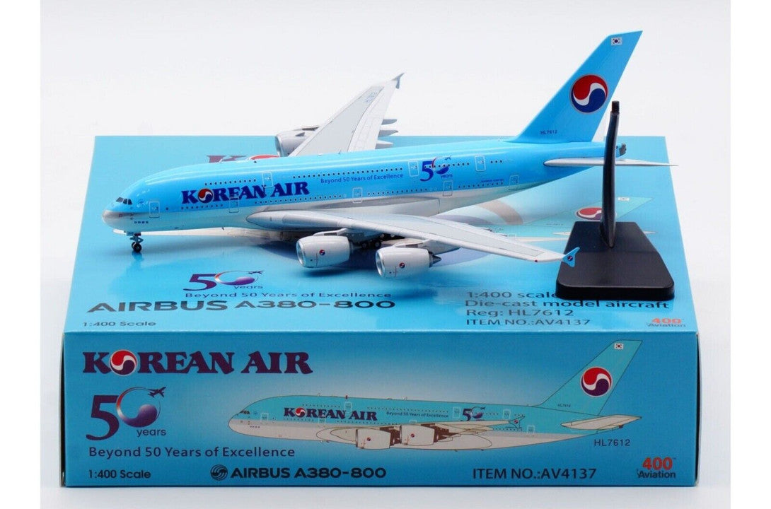 A380 Korean Air special paint "50th anniversary of privatization" 2019 HL7612 1/400 [AV4137]