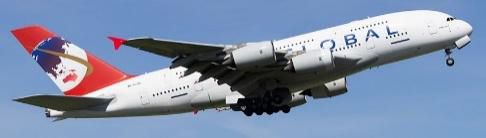 A380-800 グローバルエアラインズ ※マグネット式ランディングギアパーツ付属 9H-GLOBL 1/400 [AV4285]