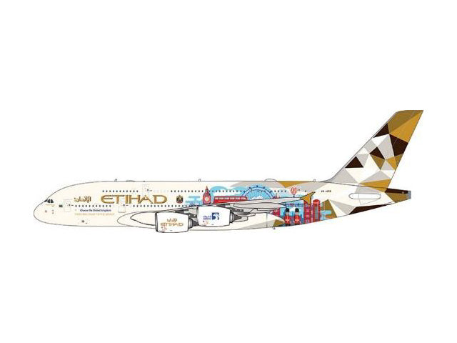 【予約商品】A380-800 エティハド航空 「Choose the United Kingdom」 A6-APE 1/400 (AV20250516) [AV4294]