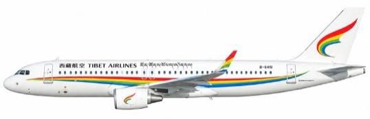 【予約商品】A320-200(WL) チベット航空 B-8418 1/400 (AV20260919) [AV4457]