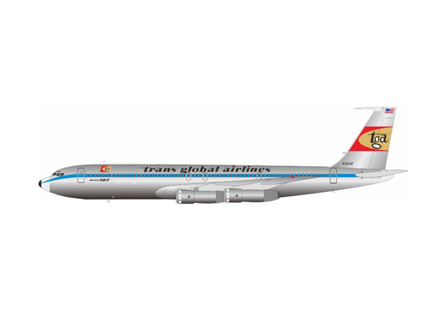 [Pre-order item] 707-300 Trans Global Airlines N324F 1/200 (BM20241213) [B-707-AIRPORT-55-P] 