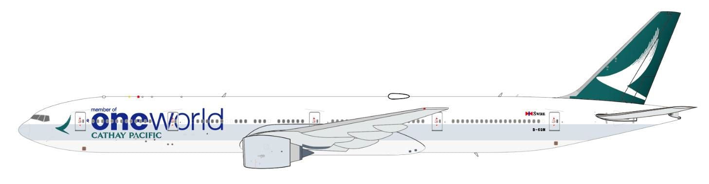 [Pre-order item] 777-300ER Cathay Pacific "Oneworld" B-KQN 1/400 (JC20250120) [BT400-777-3-003] 